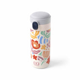 Isolierte Trinkflasche POP MonBento Papercut – stilvolles Design mit buntem Papercut-Muster, robust & aus Edelstahl