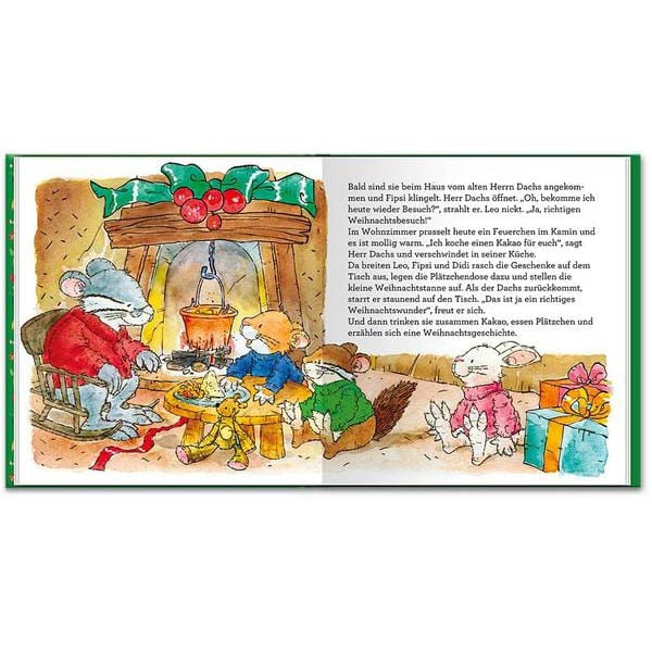 Innenseite des orlesebuches Leo Lausemaus und die Weihnachtsüberraschung