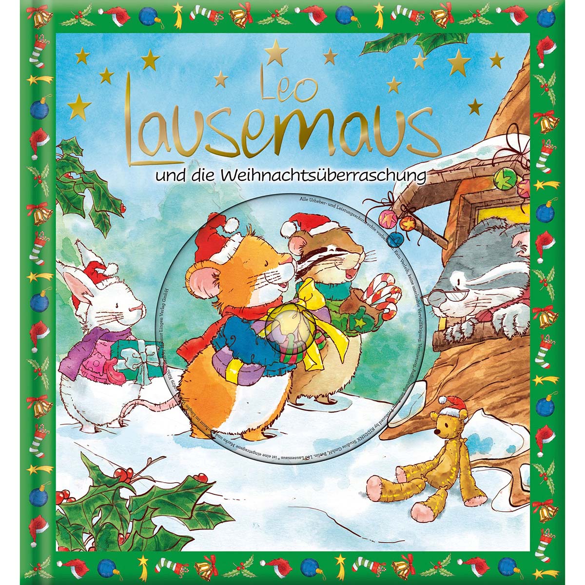 Titelseite des Vorlesebuches Leo Lausemaus und die Weihnachtsüberraschung