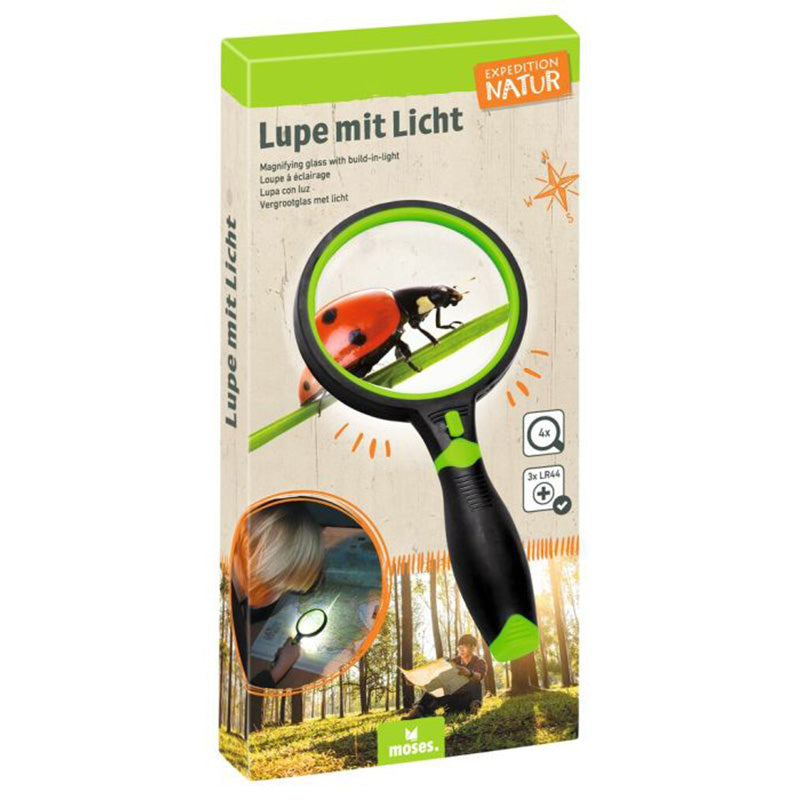 Lupe mit Licht