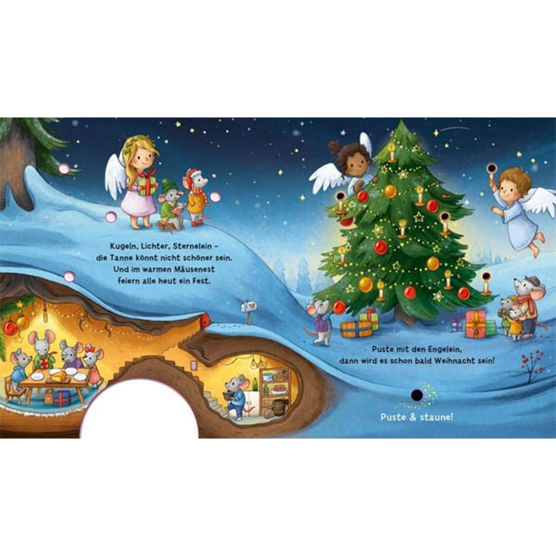Mein Puste-Licht-Buch: Es wird Weihnachten, kleine Maus