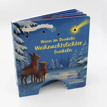 Mein Puste-Licht-Buch: Wenn im Dunkeln Weihnachtslichter funkeln