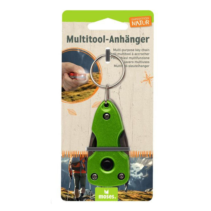 grüner Multitool Anhänger in Verpackung