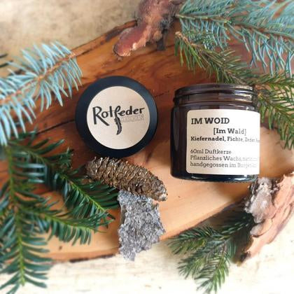 Die duftkerze &quot;Im Woid&quot; von Rotfeder