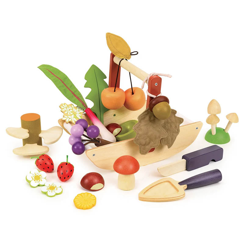 Sammelkorb Waldschätze – Holzspielset