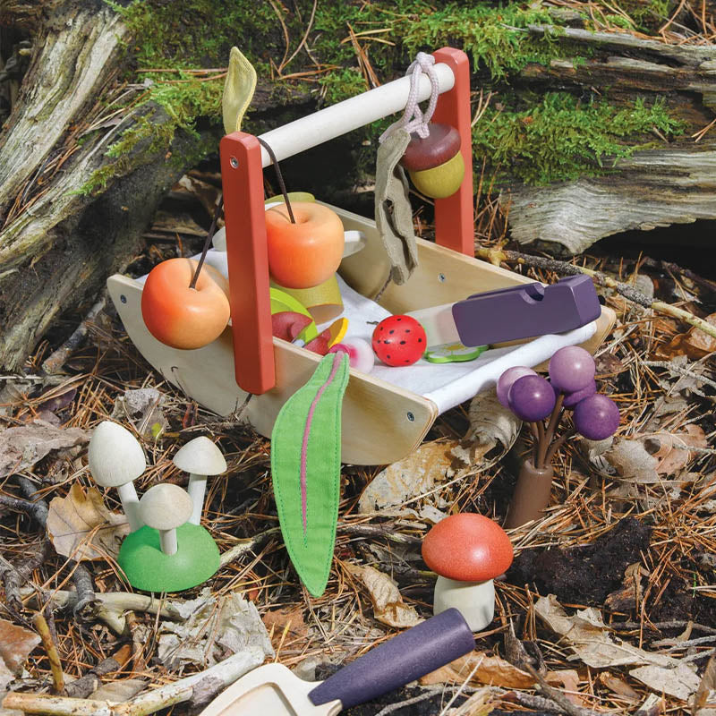 Sammelkorb Waldschätze – Holzspielset