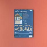 Rückseite der Verpackung von „The Fox & the Mouse“ mit Übersicht aller enthaltenen Holzformen und mehreren Tierbeispielen.