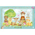 Rahmenpuzzle aus Karton für Kleinkinder zum Thema Waldfreunde