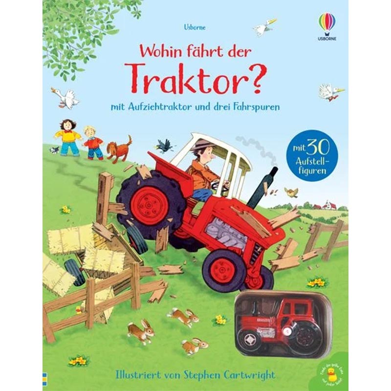 Wohin fährt der Traktor? - mit Aufziehtraktor