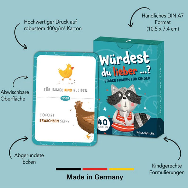 Würdest du lieber ...? Starke Fragen für Kinder
